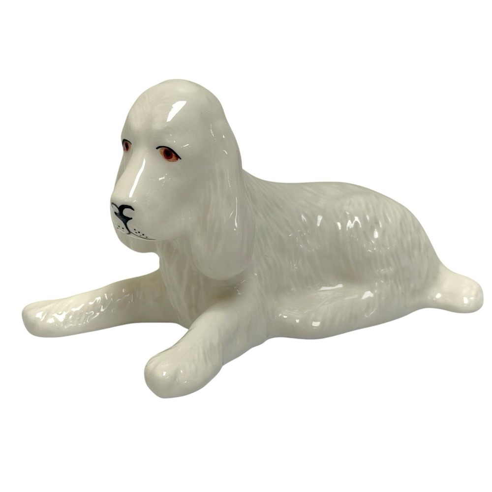 Vintage‎ Donegal Parian China Spaniel Dog Puppy Figurine 1980s Made In Ireland